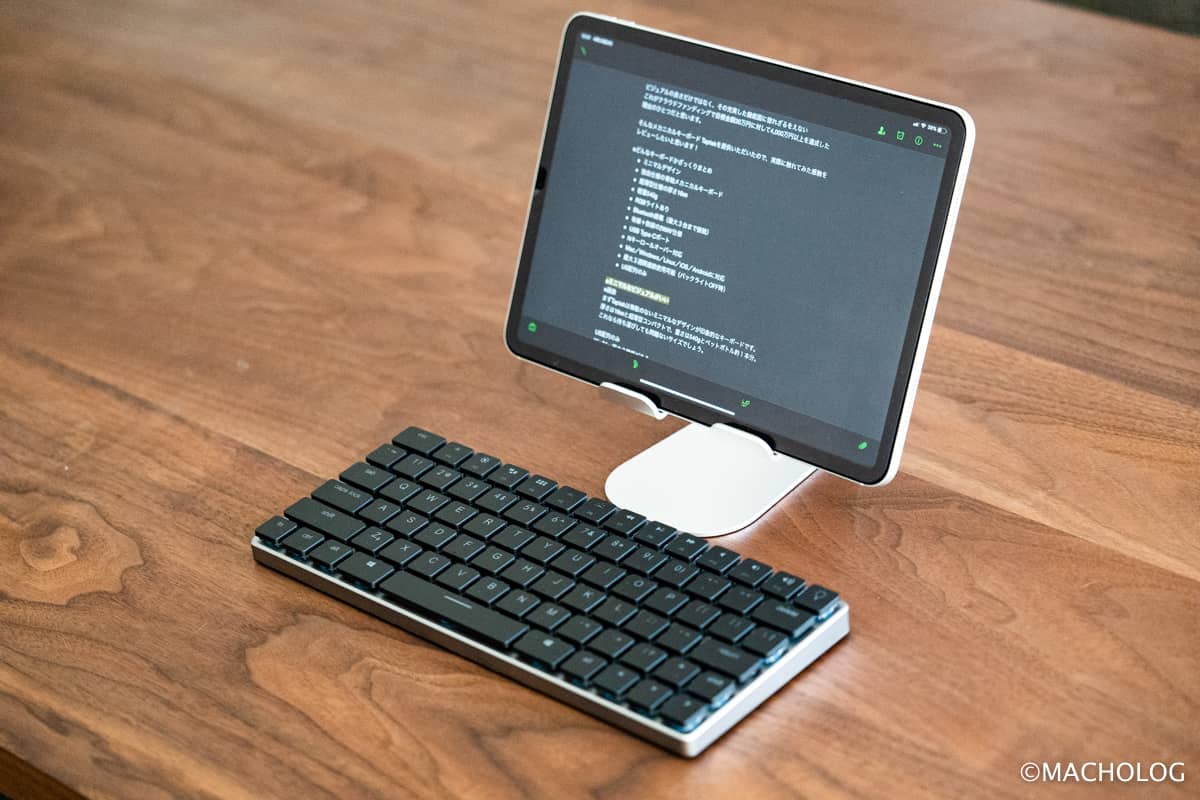 ワイヤレスキーボード「Taptek」はタブレットユーザー必見！超薄型の青 